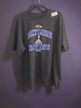 NFL Black Team Apparel Crewneck Tee with Shield Logo